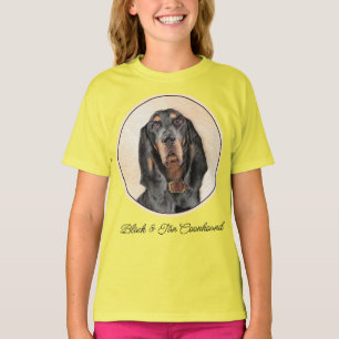 Svart och tonfärgad kontolsfärg - Originalkonst av T Shirt