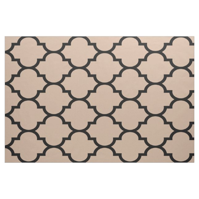 Svart och tonig modern geometrisk motsvarighet til tyg (Fat Quarter)