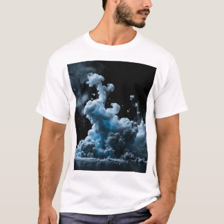 Svart och tunt Abstrakt T Shirt