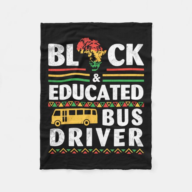 Svart och utbilda afrikaner i svart historia i mån fleecefilt (Framsidan)