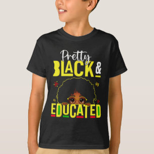 Svart och utbildad afrikansk svart historia t shirt