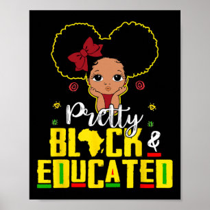 Svart och utbildad jag är den starka afrikanska dr poster