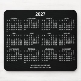 Svart och vit 2027 kalenderkampanj musmatta