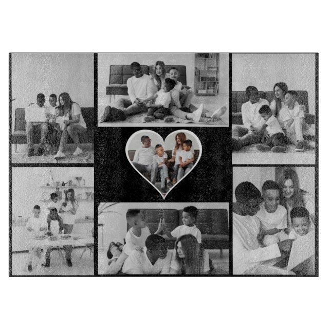 Svart och vit 7-fotokollage (Framsidan)