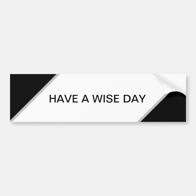 Svart och vit abstrakt bildekal (Framsidan)