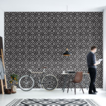 Svart och vit abstrakt geometrisk mönster