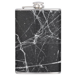 Svart och vit Abstrakt-kolv Fickplunta