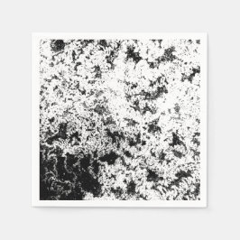 Svart och vit Abstrakt Smutt "Clouds" - bildande Pappersservett