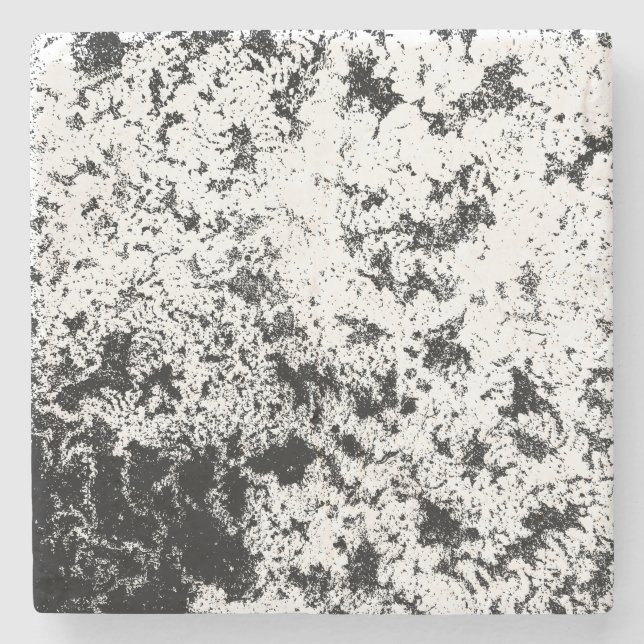 Svart och vit Abstrakt Smutt "Clouds" - bildande Stenunderlägg (Framsidan)