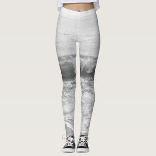 Svart och vit atlantisk blast 1 leggings