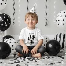 Svart och Vit Axolotl & Ballonger Födelsedag