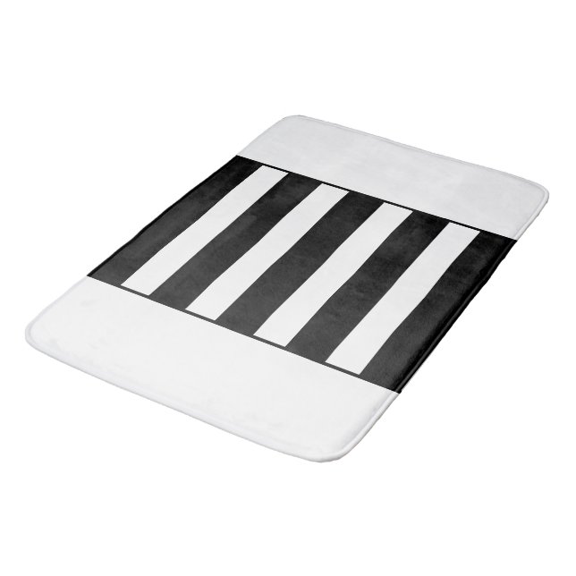 Svart och vit. badrumsmatta (Vinklad)