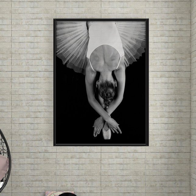 Svart och vit Ballerina Art-utskrift Poster (Skapare uppladdad)