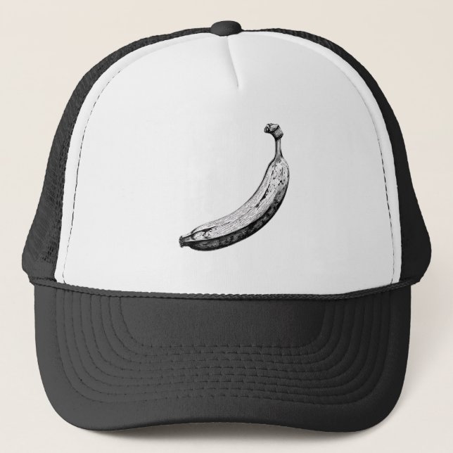 Svart och vit banan keps (Framsida)