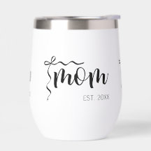 Svart och Vit Bandmanus Mamma Etablerade Elegant