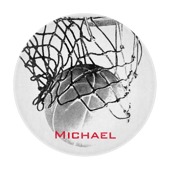 Svart och vit basketboll Lägg till ditt namn (Framsidan)