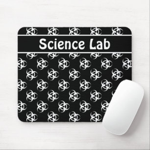 Svart och vit biofara Mousepad med Anpassningsbar Musmatta
