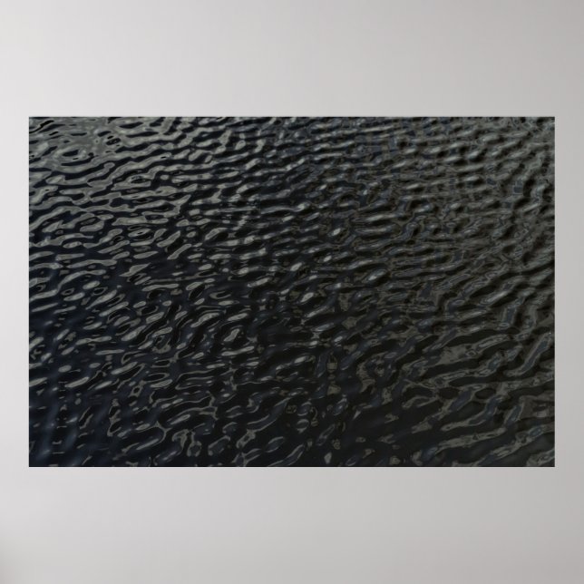 Svart och vit blommigt poster (Framsidan)