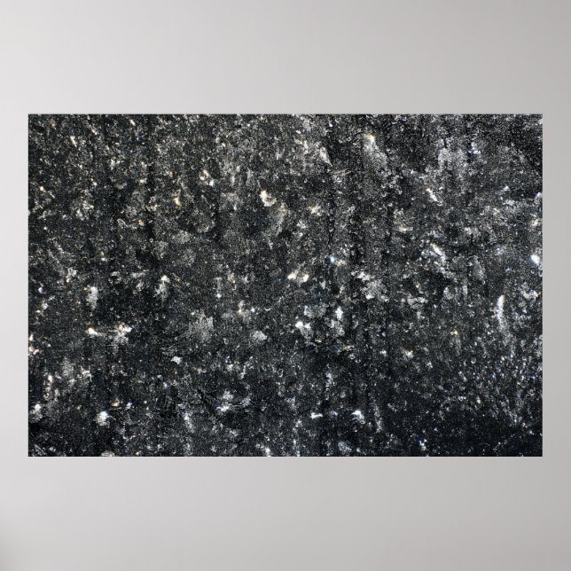 Svart och vit blommigt poster (Framsidan)