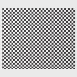 Svart och [vit] Checkers i Small Checkerboard Presentpapper
