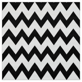 Svart och vit Chevron Klädselstyg Tyg