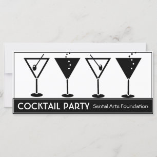 Svart och vit Cocktail-partikombning