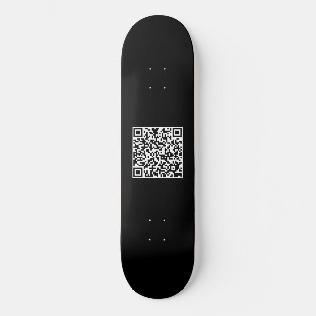 Svart och vit Coola - Anpassningsbarnas QR-kod Pro Mini Skateboard Bräda 18,5 Cm (Framsida)