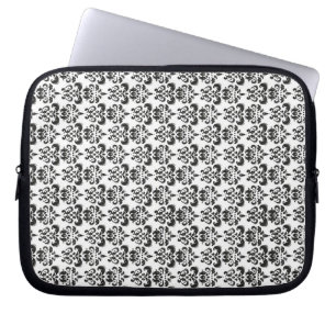 Svart och vit damm laptop sleeve