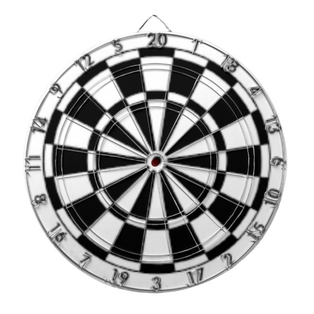 Svart och vit darttavla (Framsidan)
