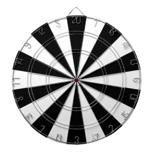 Svart och vit darttavla
