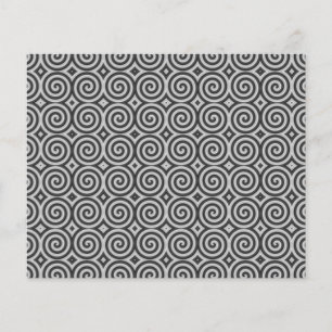 Svart och vit design. Mönster i Spiral.