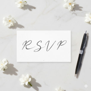 Svart och vit efektskript, RSVP Tilläggskort