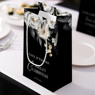 Svart och vit elegant boho bröllopsförmån