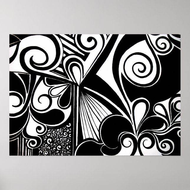 Svart och vit enkelhet poster (Framsidan)