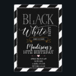 Svart och vit fest inbjudningar<br><div class="desc">Svart och vit fest</div>