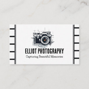 Svart och vit film för fotografiskt kamera visitkort