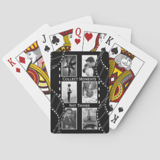 Svart och vit filmrulle anpassad foto casinokort