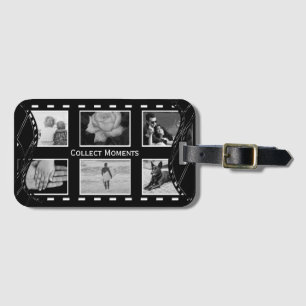Svart och vit filmrulle bagagebricka