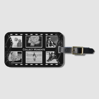 Svart och vit filmrulle bagagebricka