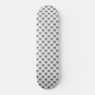 Svart och vit fjärilar mini skateboard bräda 18,5 cm