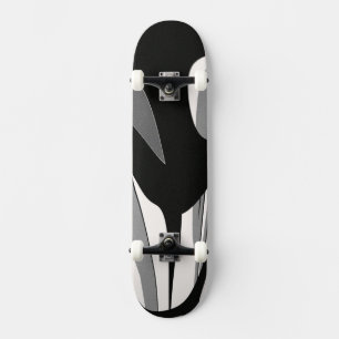 Svart och vit form skateboard bräda 20 cm