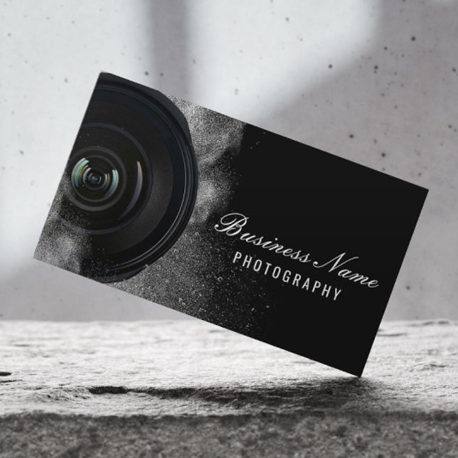 Svart och vit fotografi av fotokamera visitkort (Skapare uppladdad)
