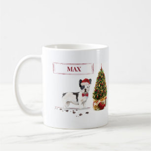 Svart och vit Fransk Bulldog-Hund Kaffemugg