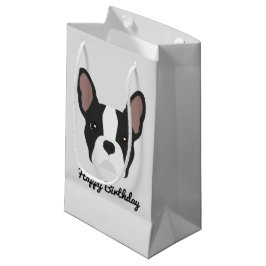 Svart och vit Fransk Bulldog Small Gift Bag