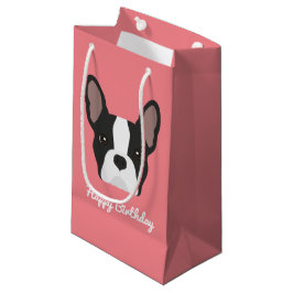 Svart och vit Fransk Bulldog Small Gift Bag