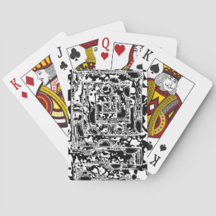Svart och vit geometrisk artikel 25 casinokort