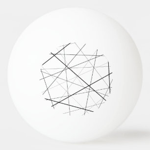 Svart och vit geometrisk mönster pingisboll