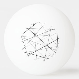 Svart och vit geometrisk mönster pingisboll