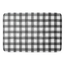 Svart och vit Gingham Buffalo Check Rutig
