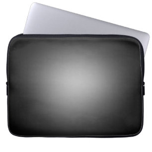 Svart och vit glödande strålkastare laptop fodral